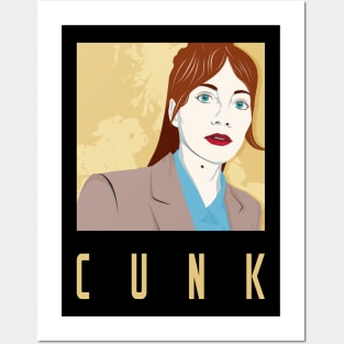 Cunk on a T-Shirt - pop art portrait of Philomena Cunk Posters and Art